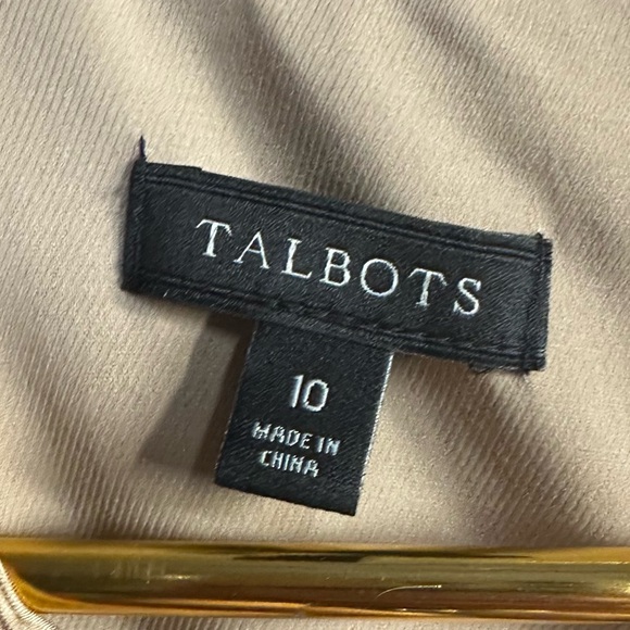 Talbots Red Floral Lace Lined Dress - Picture 3 of 8